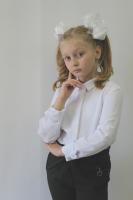 Блузка белая креп Modelly классика для девочки